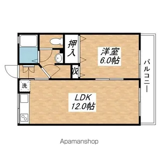 シュペリュール【107号室】の間取り