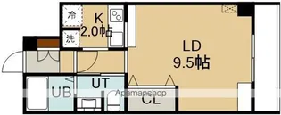 CUBO松陰【203号室】の間取り