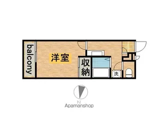 レオパレスうみのかぜ【2階】の間取り