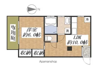 コーポラスミタ【1階】の間取り
