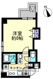 シティホワイト【806号室】の間取り