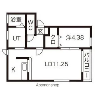PRIMROSE浅岸(プリムローズ)Ⅰ棟【1階】の間取り