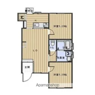 アイリス西島【A(東)号室】の間取り