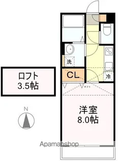 プリンスコート桜ヶ丘中央【102号室】の間取り