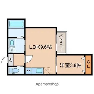 Crecia一宮【2階】の間取り