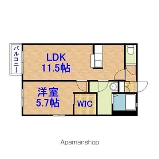 ヴィラ・レイクサイド【202号室】の間取り