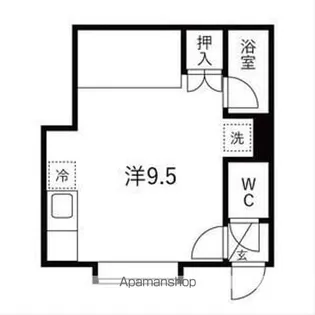 ルミエール川沿A【103号室号室】の間取り