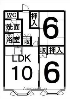 ピアーグリーン20【2階】の間取り