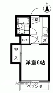 コーポ峰【103号室】の間取り