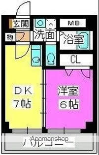 リー・フラーゼ【2階】の間取り