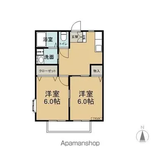 HORIKOSHIガーデンハウス【101号室】の間取り