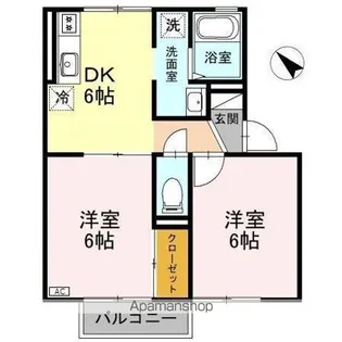 グランディア岩崎【2階】の間取り