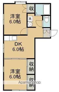 エステートピアK【2階】の間取り