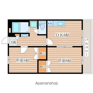 宮城県仙台市青葉区愛子東5丁目【アパート】の間取り