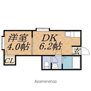 パセリーナ円山B【3階】の間取り