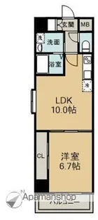 ブラッサム己斐本町【2階】の間取り