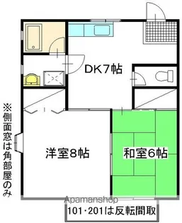 レジデンス木村【103号室】の間取り