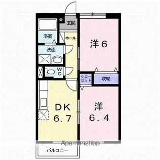 サンヴィレッジ邑久【2階】の間取り