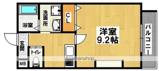 ジーイートワ【2A号室】の間取り