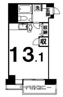南大通4マンション【1064号室】の間取り