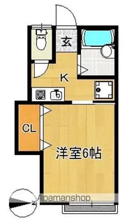 カーサ田園【2階】の間取り