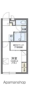 レオパレス滝下C【1階】の間取り