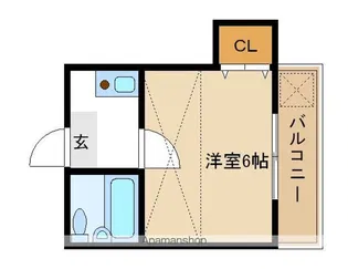 グリーングラス【202号室】の間取り