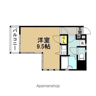ダイナコート千代県庁口【802号室】の間取り