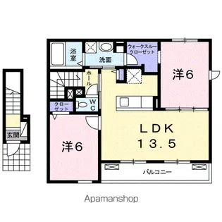 アートクリアネス【2階】の間取り