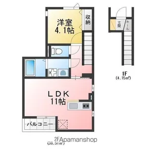 AVANTIA Stage 中島新町【2階】の間取り