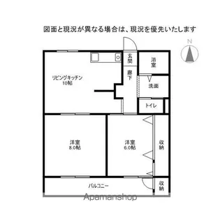 KMコーポⅢ【1階】の間取り