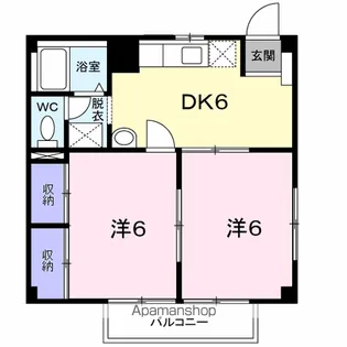 メゾンコンフォールⅡ【2階】の間取り