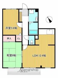 フォブール津森A【A203号室】の間取り