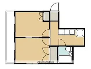 原宿マンション【201号室】の間取り