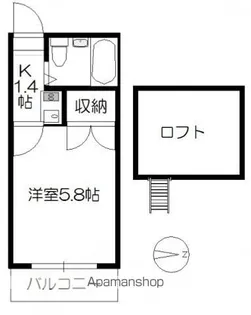 アヴェニュー佐方【1階】の間取り