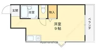 シャンテー甲斐田【3階】の間取り