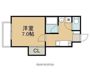 パレス厨川【102号室】の間取り
