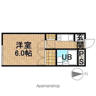ラポール菊川【1階】の間取り