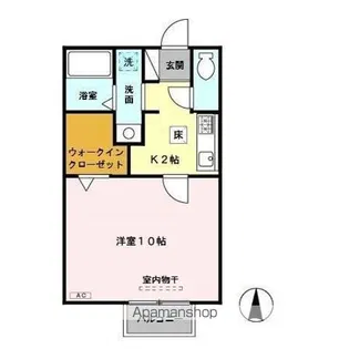 コスミオン【1階】の間取り