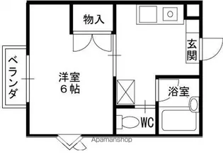 福来西宮北口【105号室号室】の間取り