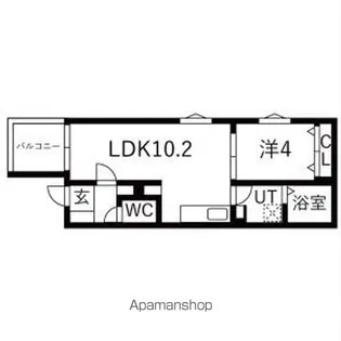 The Manoa【3階】の間取り