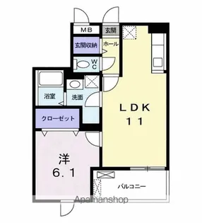 エスポワール ほたる野【5階】の間取り