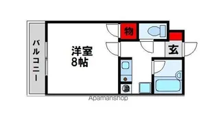 キャンパスシティ太宰府【5階】の間取り