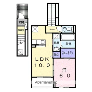 イーケートラスト【2階】の間取り