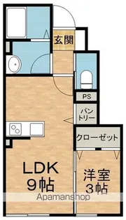 CRAFT ONE【103号室】の間取り