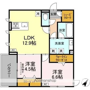 D-SOLIS一社【3階】の間取り