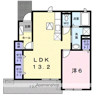 和歌山県御坊市島【アパート】の間取り