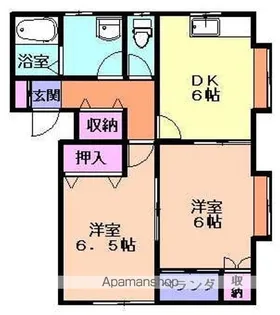 タウンハウス桜町C棟【2号室】の間取り