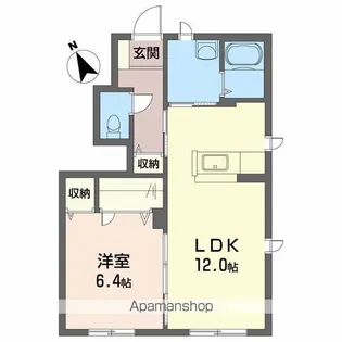 シャーメゾンエピナール G棟【1階】の間取り