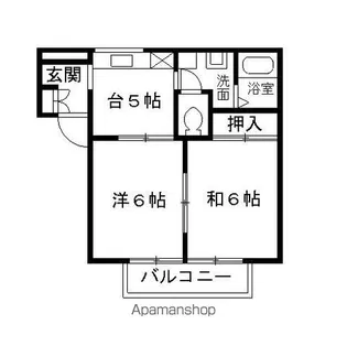 グランド・パール【203号室】の間取り